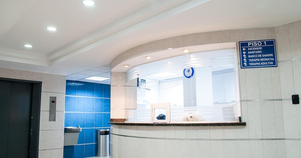 A bright hospital corridor with natural light representing accessible healthcare in Ontario
