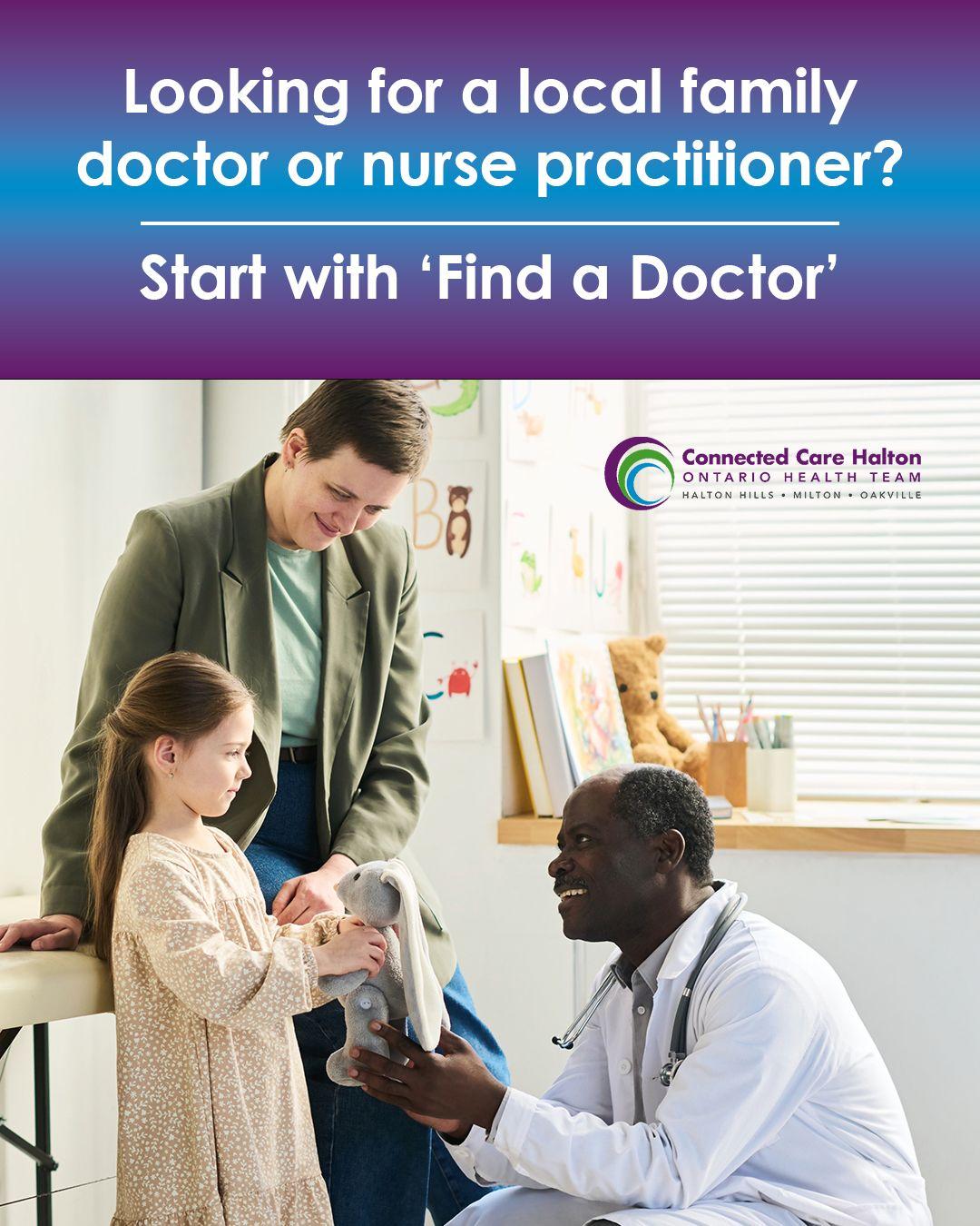 Connected Care Halton social media post promoting the Find a Doctor tool to patients